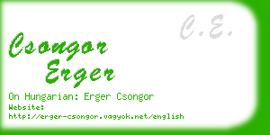 csongor erger business card